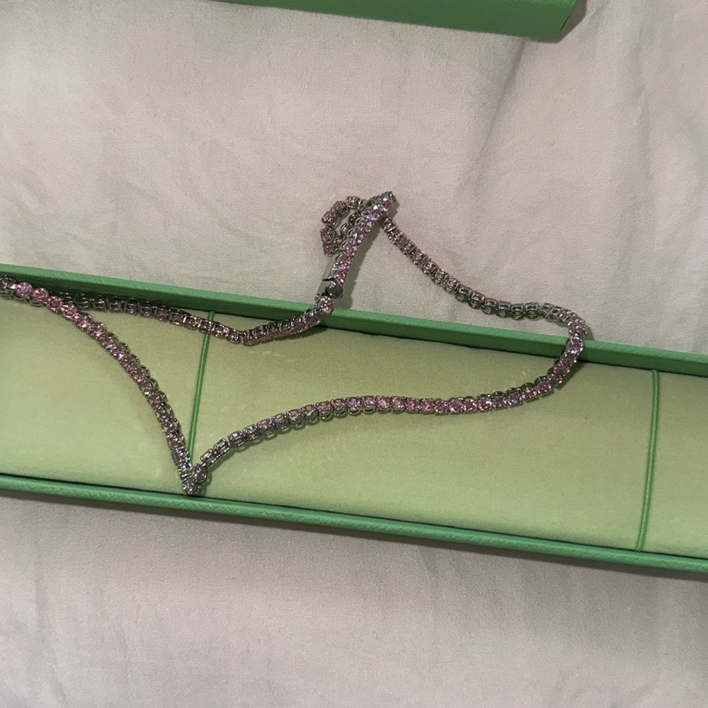 Pink Swarovski necklace